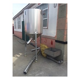 塑料造粒機裝袋機塑料顆粒專用料倉存料一噸帶風(fēng)機
