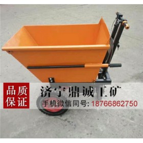 建筑工地用電動灰斗車 電動平板車 拉磚車 多功能運輸搬運車