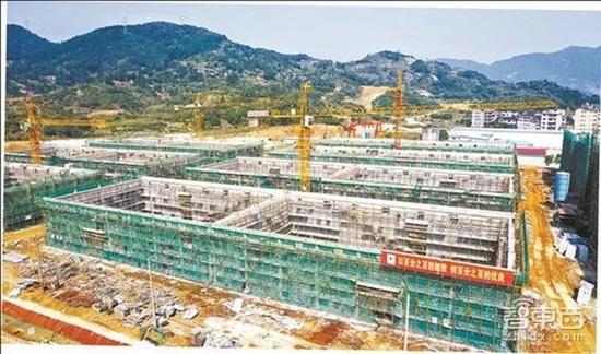 ▲寧德時代建設中的湖西生產基地