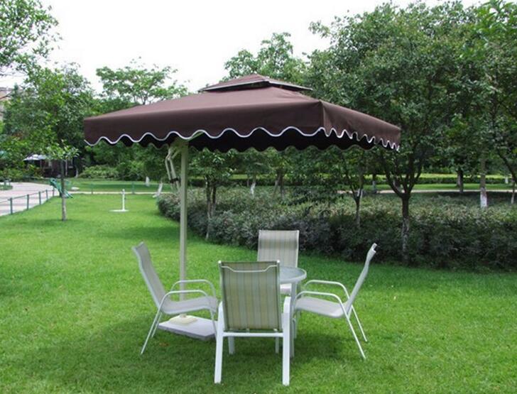 坦洲房地产公园休闲伞，罗马伞定做，高档铝质太阳伞