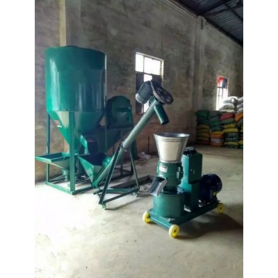 全自動(dòng)玉米粉碎攪拌組合機(jī) 大型豬飼料粉碎攪拌機(jī)