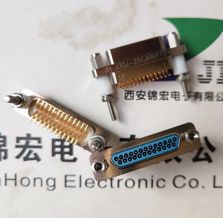 PCB插件J30J-25TJN-J直插印制板连接器锦宏供应中