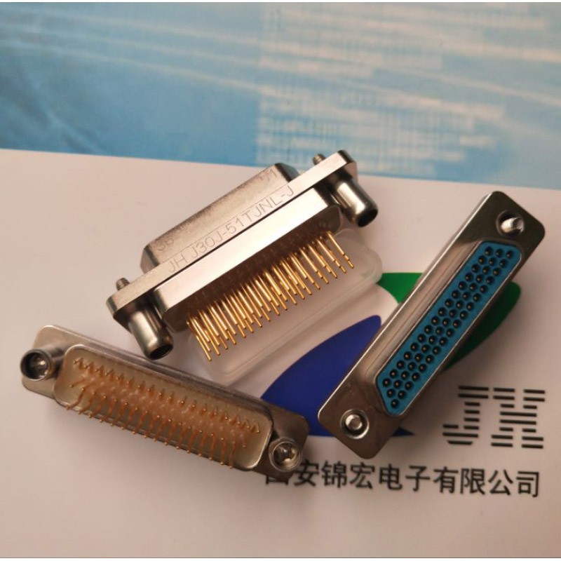 自产器件J30J-51TJN-J直插矩形连接器印制板插头供应
