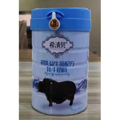 纯白色的健康甘肃藏区牦牛奶粉代加工贴牌 奶粉生产工厂