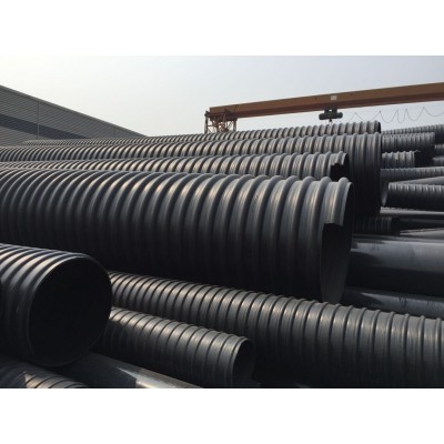 HDPE钢带增强聚乙烯螺旋波纹管 直径800PE波纹排污管