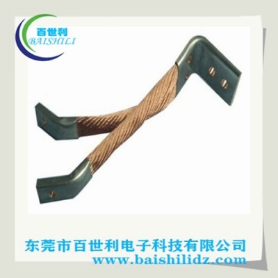 TJR裸銅絞線軟連接，百世利多股圓形銅絞線軟連接