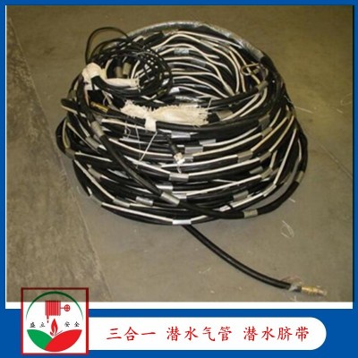 供應國產和進口 三合一 潛水氣管  潛水臍帶 潛水用品