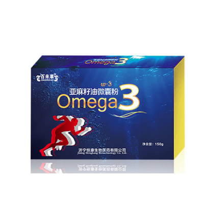 百未草牌亞麻籽油微囊粉|oem貼牌生產加工|山東慶葆堂