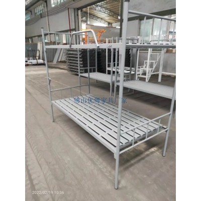 供应单层床型材床轻钢龙骨材质铁架床上下铺铁板床厂家