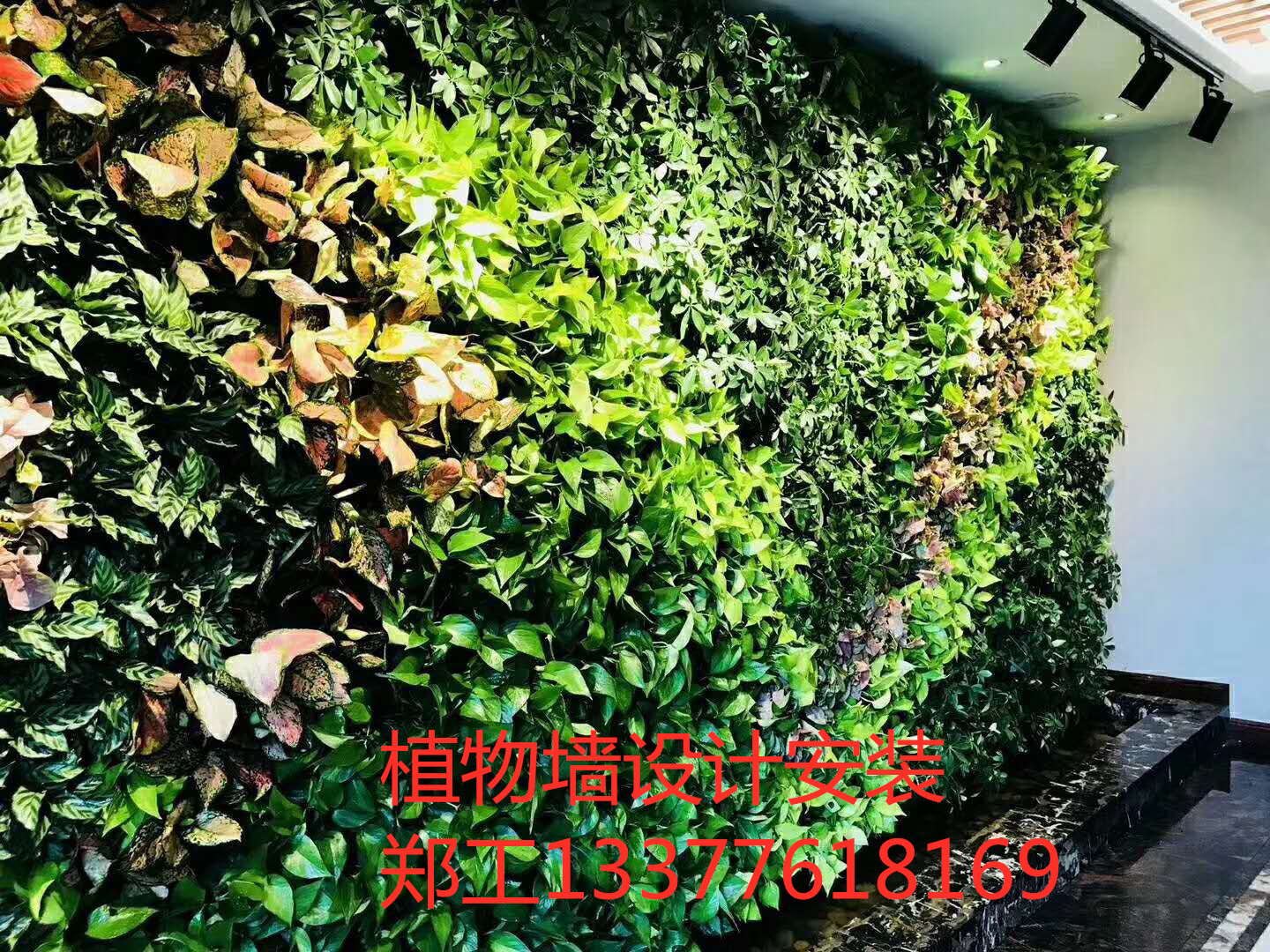 河源圍欄綠色植物墻施工