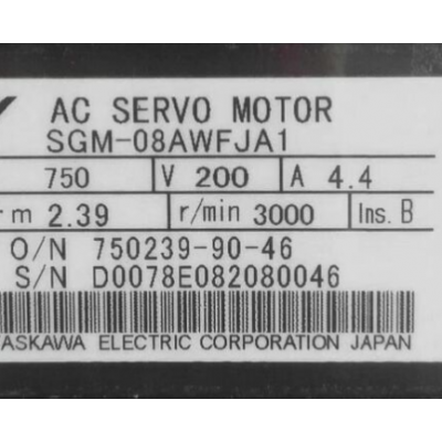 SGM -08 awfja 1 安川伺服电机