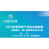 2024年世界林產(chǎn)品及木制品展2024第二屆世界林木業(yè)大會