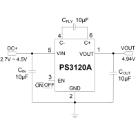 PS3120A是一款低噪聲開關電容器電壓倍增器