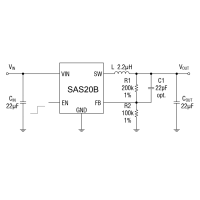 SAS20B是一個1.5MHz的恒定頻率，電流模式降壓轉換器