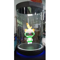 空中成像廣告展示、仿真數字人展臺、虛擬主持人