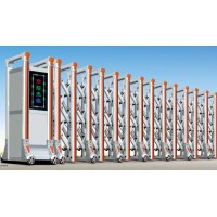 不銹鋼電動(dòng)伸縮門(mén)定制廠家，伸縮門(mén)安裝